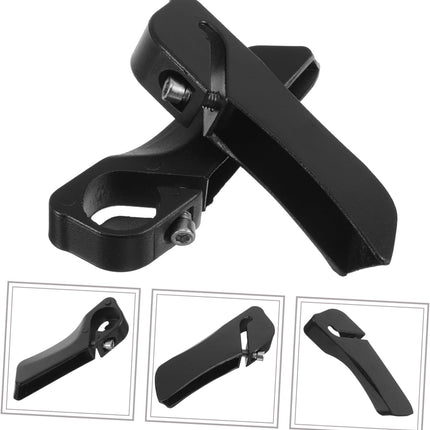 2 Pack Mountain Bike Handlebar Grips Metal & Plastic Anti-Slip Black Bicycle Hand Grips