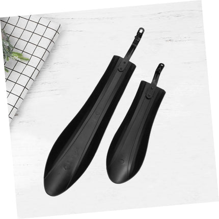 Adjustable Black Bicycle Mudguard Set - 1 Set