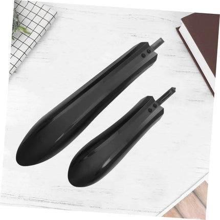 Adjustable Black Bicycle Mudguard Set - 1 Set
