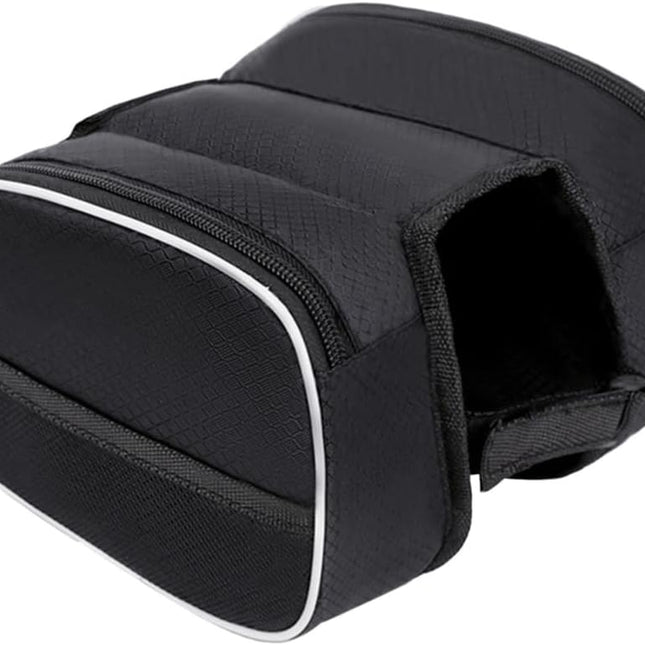 Waterproof Front Bike Frame Bag 19x12.5x6 cm Black