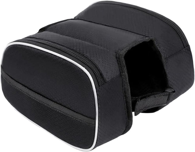 Waterproof Front Bike Frame Bag 19x12.5x6 cm Black V1258-DP02-BOL-123