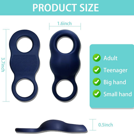 Blue Thumb Grips Finger Protectors for Thumb Tips - 1 Pair