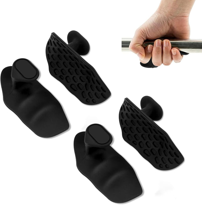 Anti-Slip Rubber Gym Gloves for Weightlifting Barbell Universal Size Men Women 4 Pack V1258-DP02-BOL-138