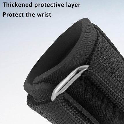 Weight Lifting Wrist Strap Hooks - Black - 1 Pair
