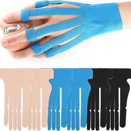 Pre-cut Cotton Sport Tape 3 Pairs Wrist and Finger Support