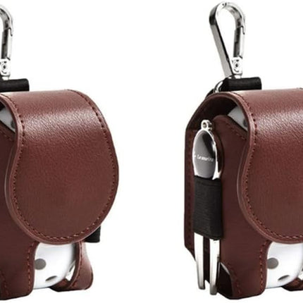 Golf Ball Pouch Set of 2 Belt Clip Holder Perfect Golf Gift for Men