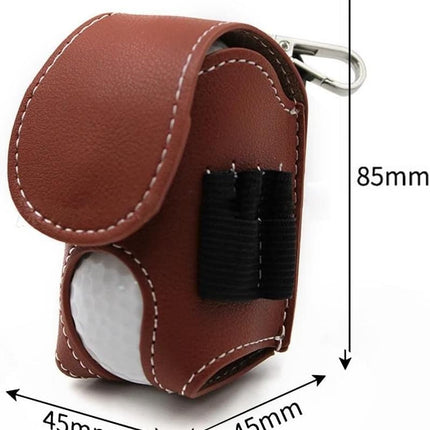 Golf Ball Pouch Set of 2 Belt Clip Holder Perfect Golf Gift for Men
