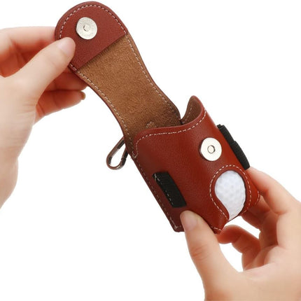 Golf Ball Pouch Set of 2 Belt Clip Holder Perfect Golf Gift for Men