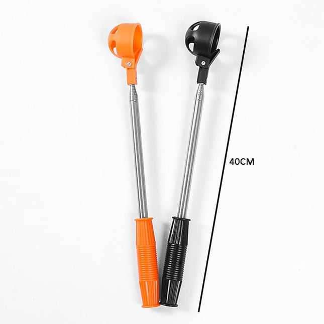 Orange Retractable Golf Ball Retriever Stainless Steel Water Golf Picker – product detail