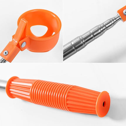 Orange Retractable Golf Ball Retriever Stainless Steel Water Golf Picker