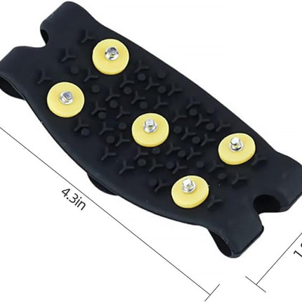 Anti-Slip Five-Claw Ice Grips for Shoes - Provides Grip for Walking Hiking Snow and Ice Adventures