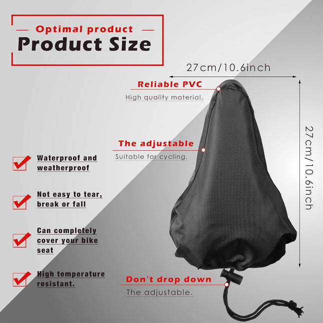 2 Pack Bicycle Saddle Bags Black and Hidden Blue Waterproof Rainproof Material Universal Bike Seat Cover – product detail