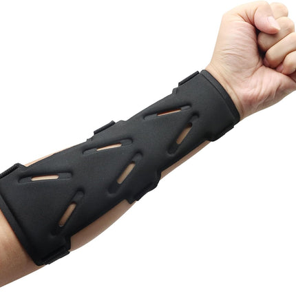 Archery Arm Guards - 1 Piece - Black - Adjustable - Wrist & Forearm Protection - Unisex - Suitable for Teens & Adults