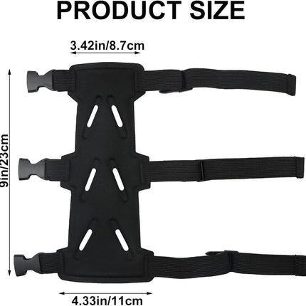 Archery Arm Guards - 1 Piece - Black - Adjustable - Wrist & Forearm Protection - Unisex - Suitable for Teens & Adults