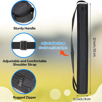 Universal Body Type Black Beer Can Warmer Sleeve for 7 Cans Golf Ball and Bag Warmer