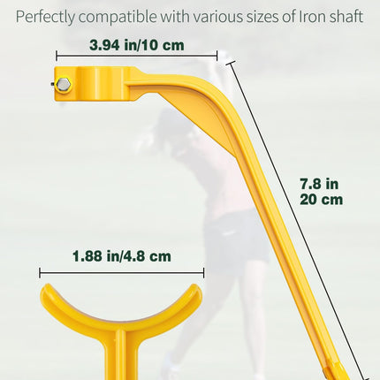 Golf Wrist Trainer Yellow 1 Pack Swing Correction Tool for Beginners Arm Elbow Position Training Accessory