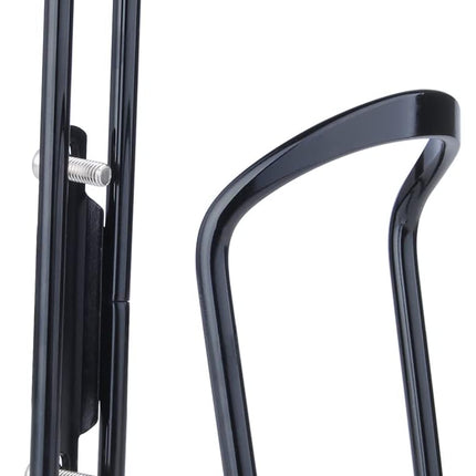 Aluminium Bicycle Water Bottle Cage Universal 70-76mm Mount Lightweight Black with Screws