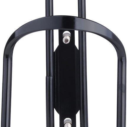 Aluminium Bicycle Water Bottle Cage Universal 70-76mm Mount Lightweight Black with Screws