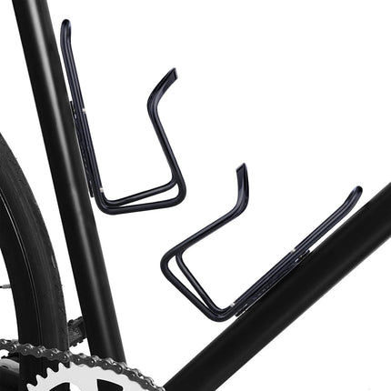 Aluminium Bicycle Water Bottle Cage Universal 70-76mm Mount Lightweight Black with Screws