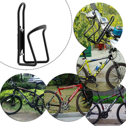Aluminium Bicycle Water Bottle Cage Universal 70-76mm Mount Lightweight Black with Screws