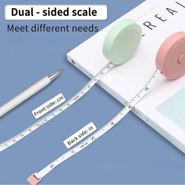 3 Pack Retractable Measuring Tape 150cm Double Sided Flexible for Body Measurements Sewing and Crafts – product detail