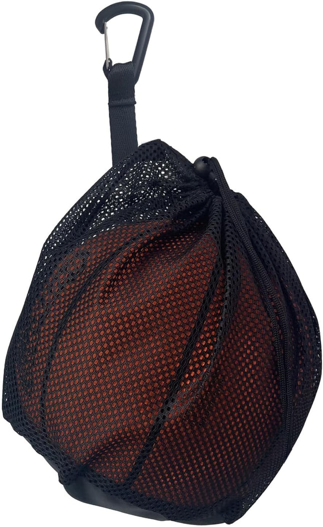Black Crossbody Sports Ball Bag with Drawstring for Basketball Volleyball Football V1258-DP02-BOL-416