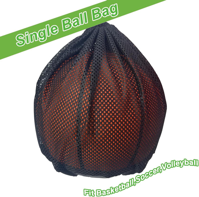 Black Crossbody Sports Ball Bag with Drawstring for Basketball Volleyball Football – product detail
