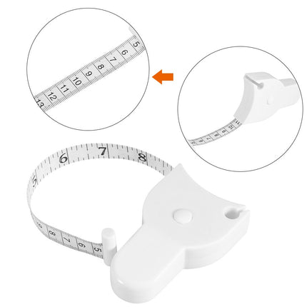 Retractable Measuring Tape Body Measure Sports Tape Measure Set White