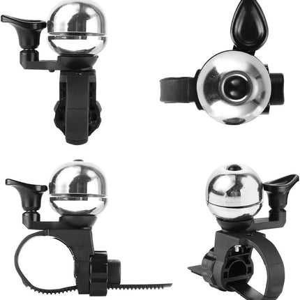 Universal Bicycle Bell Black Waterproof for Adult and Kids Bikes