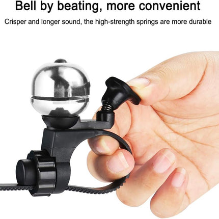 Universal Bicycle Bell Black Waterproof for Adult and Kids Bikes