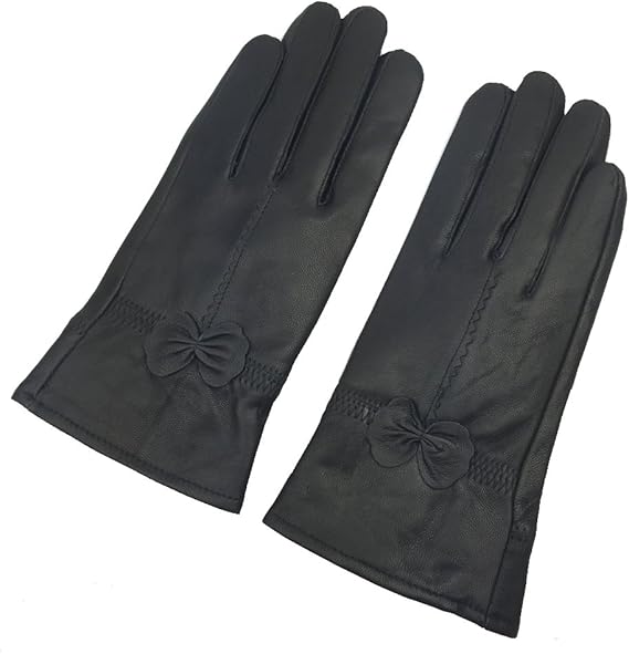 Winter Warm Fleece Lined Leather Gloves