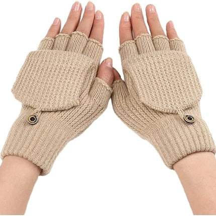 Women's Fingerless Gloves - 1 Pair - Warm Aprikot