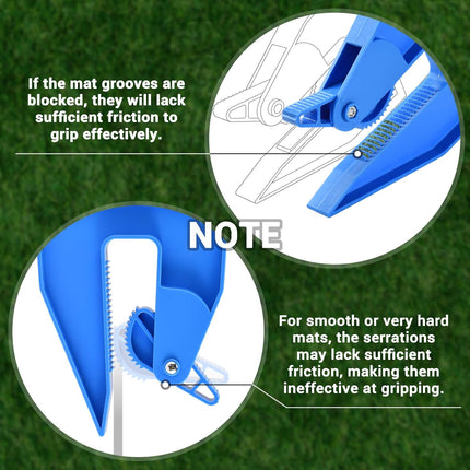 Mat Fastening Set Easy Mat Moving Tool Horse Mat Pull Strap Rubber Gym Mat