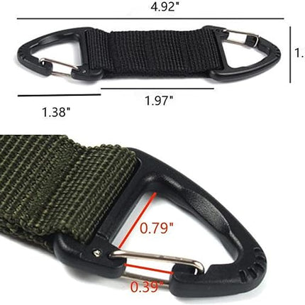 6-Piece Triangular Carabiner Hooks Set 3 Colors Multi-functional for Keys Outdoor Use and Organizing