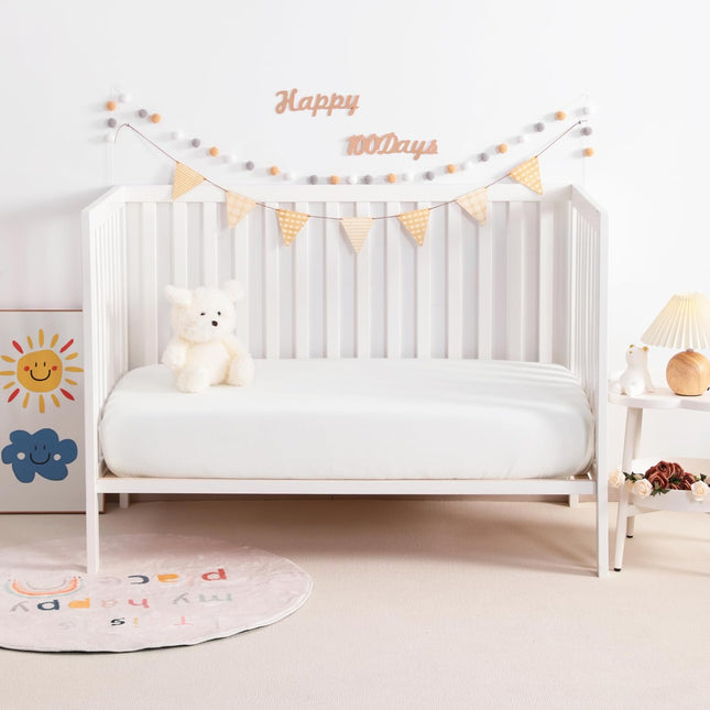 2 Pack Muslin Cott Mini Crib Sheets Soft and Breathable Double Layer 24x38 Baby Crib – product detail