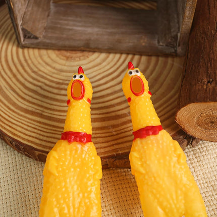 20PCS Squeaky Rubber Chickens, Screaming Chickens Bulk Prank Novelty Toys Pet Toys for Party Favors Family Game Dog Toys Noise Maker