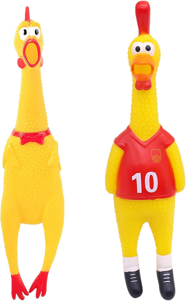 Screaming Chicken & Squeaky Chicken Dog Toy