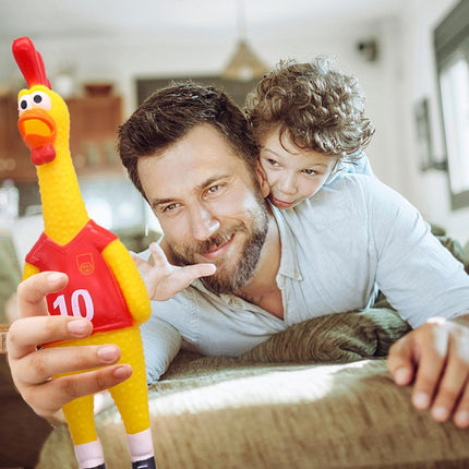 Screaming Chicken & Squeaky Chicken Dog Toy – Two Hilarious Prank Toys for Fun, Stress Relief & Play