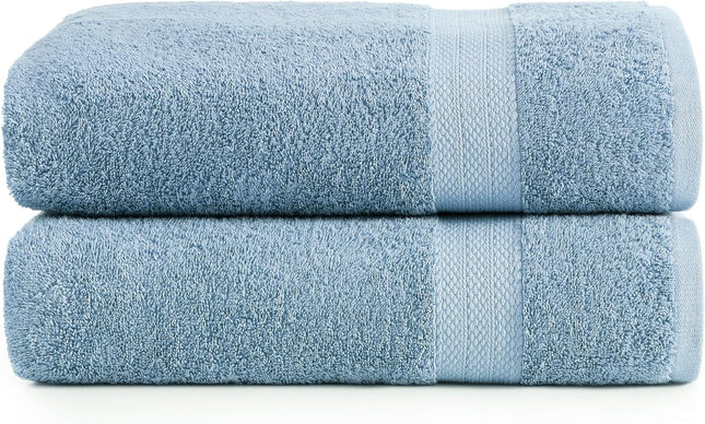 Bath Sheets Bathroom Towel Set- 2 Pack 100 Percent Cotton Extra Large Bath Towels Oversized