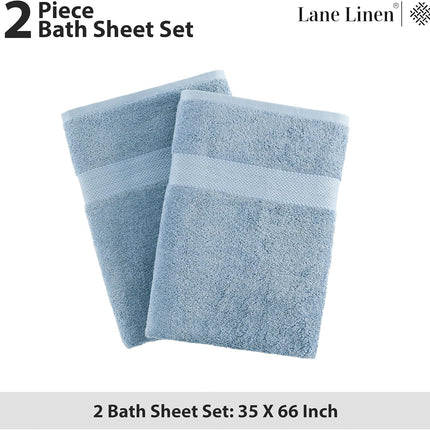 Bath Sheets Bathroom Towel Set- 2 Pack 100% Cotton Extra Large Bath Towels, Oversized Bath Towels, Luxury Bath Towels Large Bathroom Set, Shower Towels Bath Towel Sets for Bathroom, 35x66 - Allure