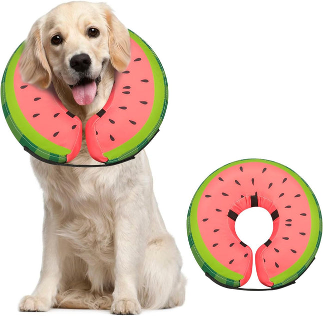 Inflatable Dog Collar Recovery Cone for Medium Waterproof Elizabethan Pillow Blow Up Pet Cone