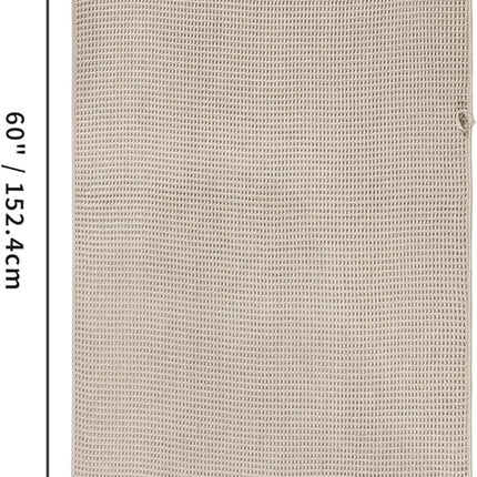 430 GSM Microfiber Oversize Quick Dry Lint Free Bath Towel, 60 x 30 in, 4 Pack (Waffle Weave)