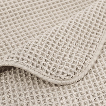 430 GSM Microfiber Oversize Quick Dry Lint Free Bath Towel, 60 x 30 in, 4 Pack (Waffle Weave)