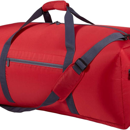 Foldable Duffle Bag 30 inch 75L Large Lightweight Luggage Bag for Travel Camping Storage-Red