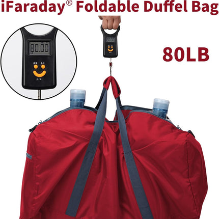 Foldable Duffle Bag 30 inch 75L Large Lightweight Luggage Bag for Travel Camping Storage-Red