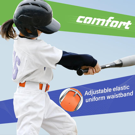 12 Pcs Baseball Belts Softball Belts Bulk for Adult and Youth Adjustable