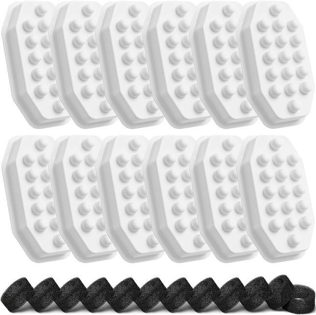 Official 12 Pack Cat Water Fountain Replacement Filters & Pre-Filter Sponges for 108oz/3.2 Stainless Steel