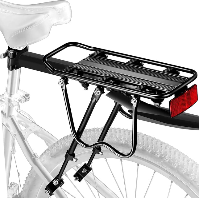 Rear Bike Rack Bike Cargo Rack w/Fender & Large Size Reflective Quick Release Mountain Road