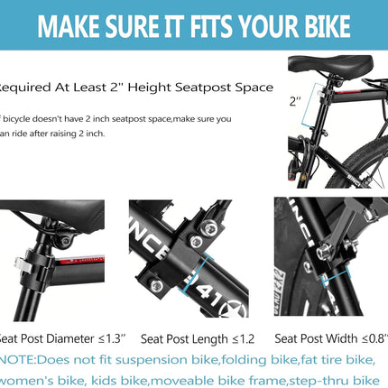 Rear Bike Rack,Bike Cargo Rack w/Fender & Large Size Reflective,Quick Release Mountain Road Bicycle Rear Racks,Universal Bike Luggage Rack,Large Capacity Bike Pannier Rack,
