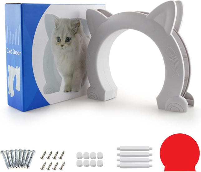 Large Cat Door Interior Door XL Indoor Cat Door Pet Doors for Cats Kitties and Small Dogs (White) – product detail